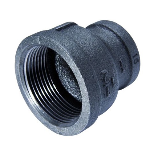   DN25 X 20 (1" X 3/4" NB) BSP BLACK MALLEABLE IRON REDUCING SOCKET