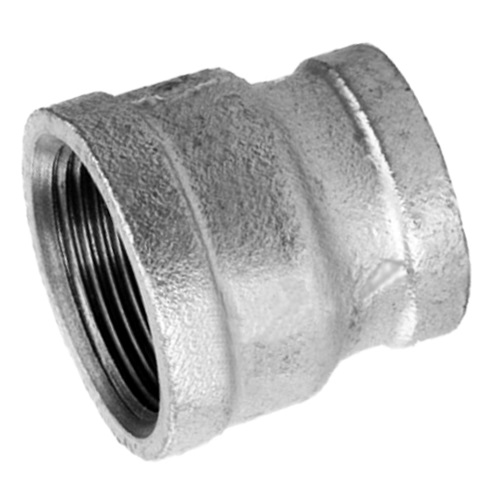   DN15 X 10 (1/2" X 3/8" NB) BSP GALVANISED MALLEABLE IRON REDUCING SOCKET