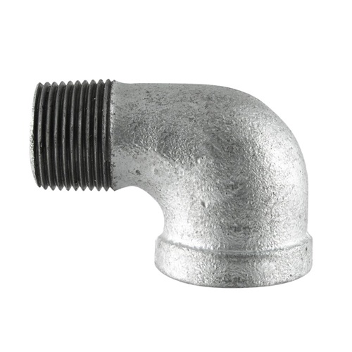   DN10 (3/8" NB) BSP GALVANISED MALLEABLE IRON MXF STREET ELBOW 90°