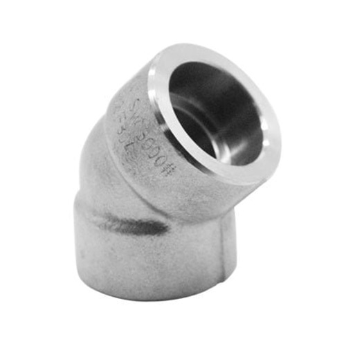   DN25 (1" NB) SOCKET WELD 3000# ELBOW 45° SS 316