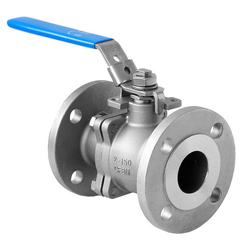   DN20 (3/4" NB) ASA150 FLANGED 2PC LEVER OP. BALL VALVE LEVER OP SS 316