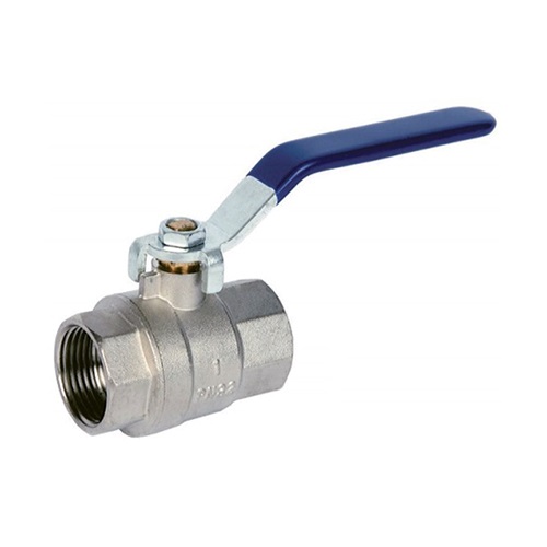    DN8 (1/4" NB) BSP 1PC (FXF) BRASS BALL VALVE BLUE LEVER