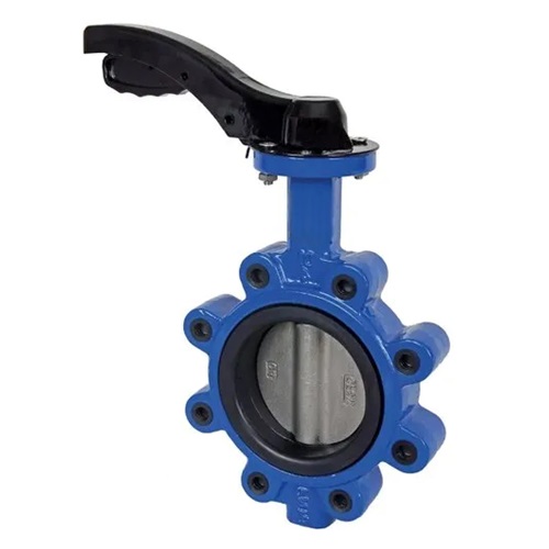  DN150 (6" NB) PN16 FULLY LUGGED LEVER OP. BUTTERFLY VALVE (EPDM/SS) CAST IRON