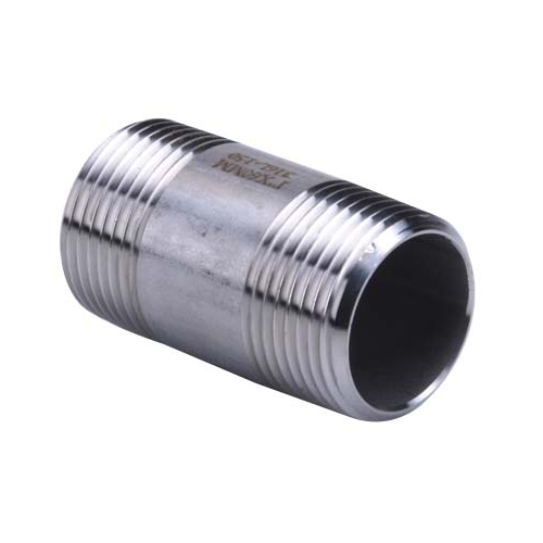 1.1/4" BSP 150# BARREL NIPPLE SS 316