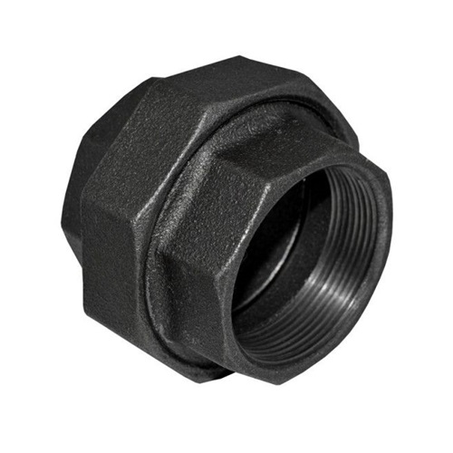 1/2" BSP BLACK MALLEABLE IRON FXF UNION