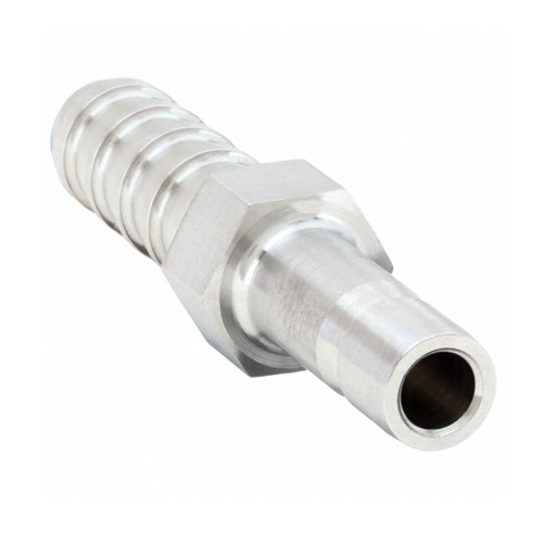   3/4" OD PUSH ON TUBE BARB X TUBE END ADAPTOR SS 316