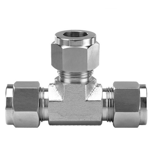 [SS-HYD-COM-TEE-12-316]    12mm OD COMPRESSION EQUAL TEE T.F. SS 316