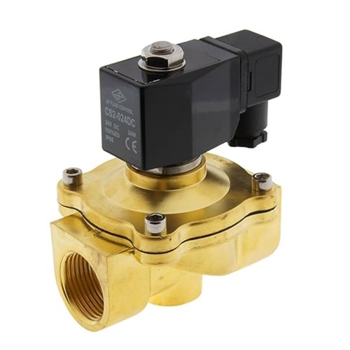 [BRS-VAL-SOL-BSP-25-DC-24-NC]    DN25 (1" NB) BSP (FXF) BRASS SOLENOID VALVE 24vDC NORMALLY CLOSED