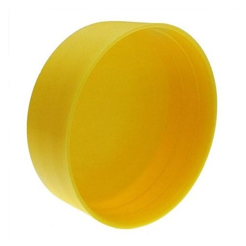 [PCAP-80-YEL-PLN]   DN80 (3" NB) PLASTIC END PROTECTON CAP (SUITS 88.9mm OD) PIPE OR TUBE